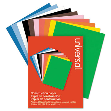 Universal® Construction Paper, 76lb, 9 X 12, Assorted, 200-pack freeshipping - TVN Wholesale